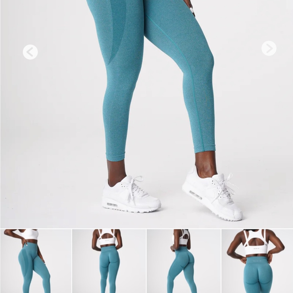 NVGTN Teal Contour High-Waisted Leggings